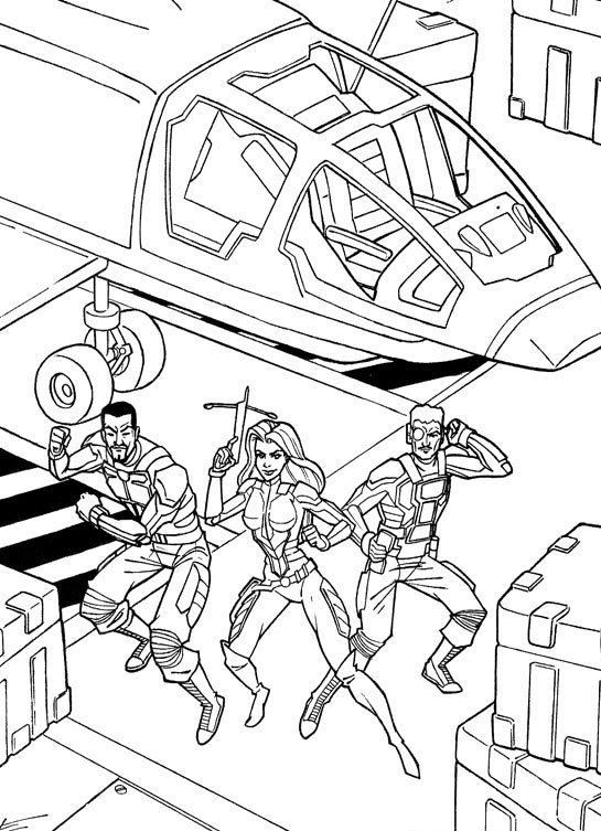 Plansa de colorat cu G.I. Joe 21 14